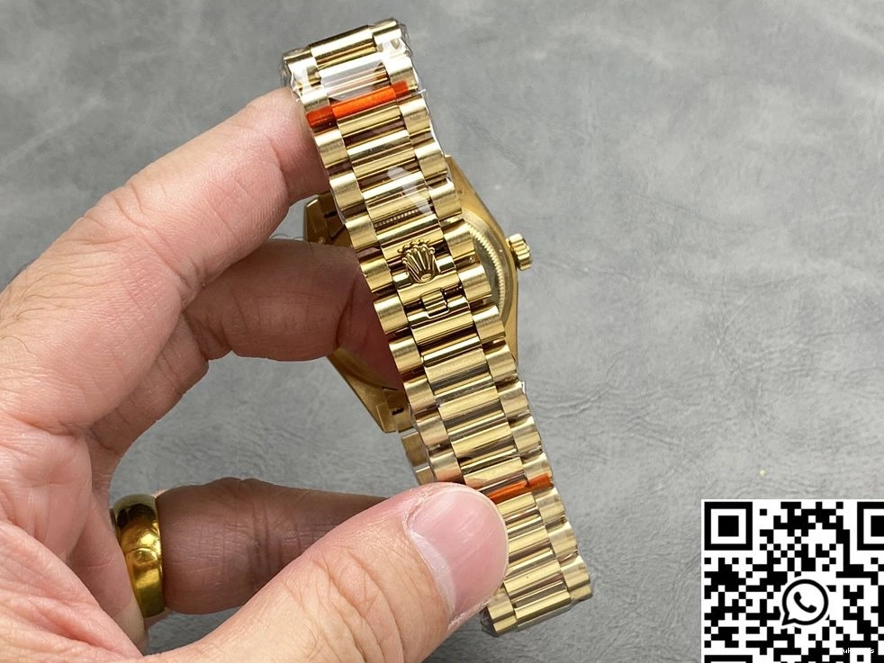 36mm v5 Yellow QF Date M128238-0130 Tungsten Gold Steel Dial Rolex Green Factory Day 0414